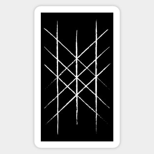 Web of Wyrd Design in White | Viking Symbols Sticker